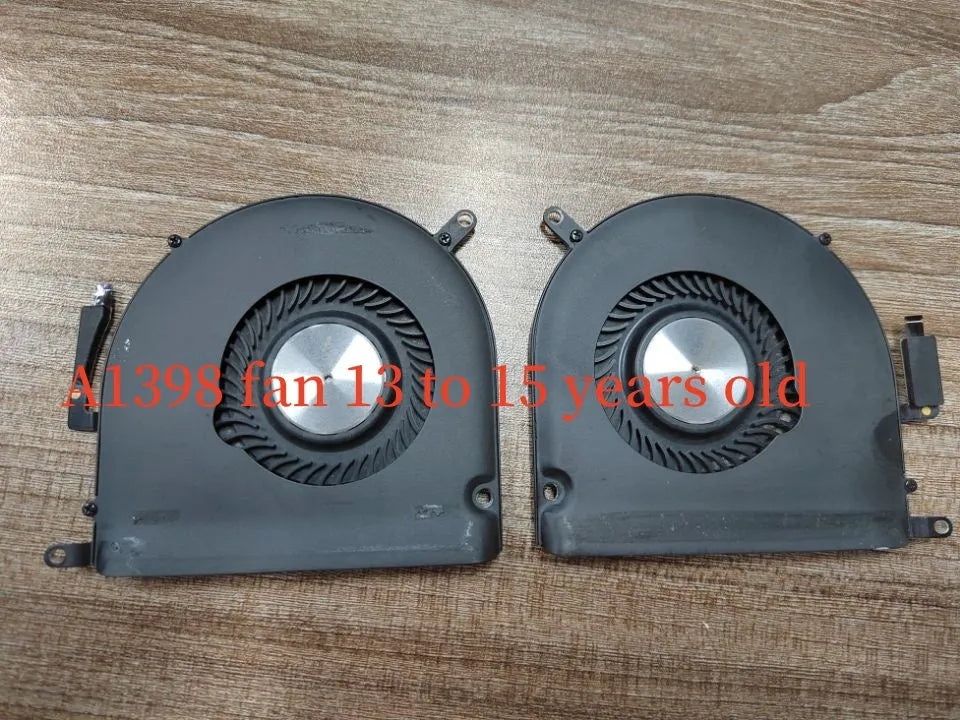 A1398 MacBook Pro laptop cooling fan replacement for 12-13 inch and 13-15 inch models