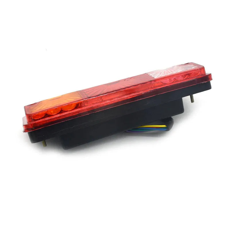 Black semi-closed taillight for 12V and 48-60V tricycles.