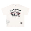 American retro hip hop gothic pure cotton T-shirt with letter pattern print in black colour