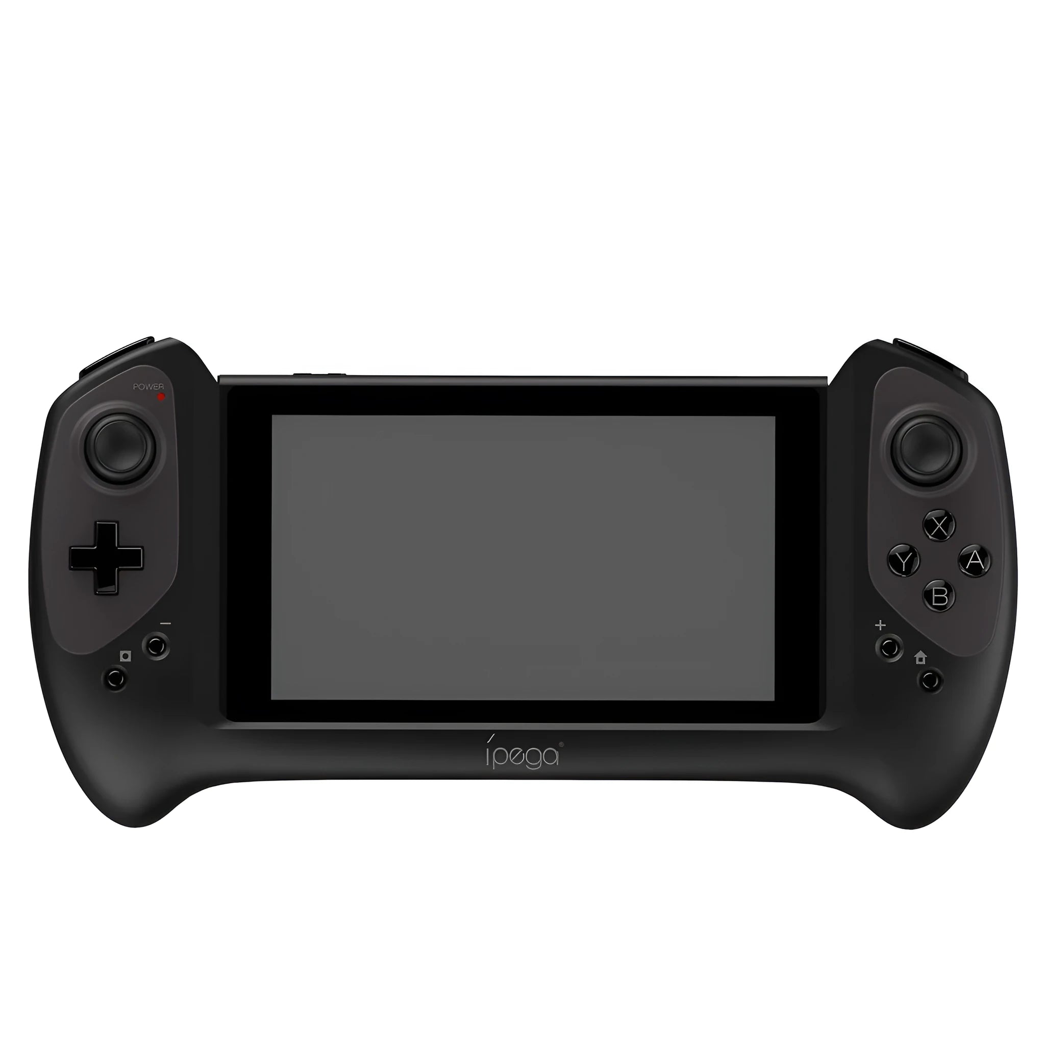Black Nintendo Switch wireless Bluetooth gamepad with ergonomic curved grip and textured analogue sticks