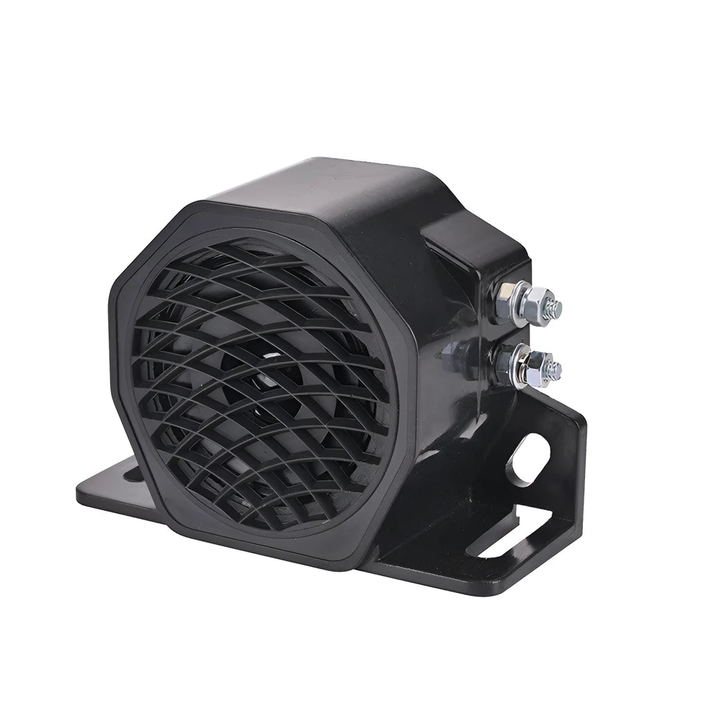 Black GQ-208A universal vehicle reversing horn for 12-80V systems