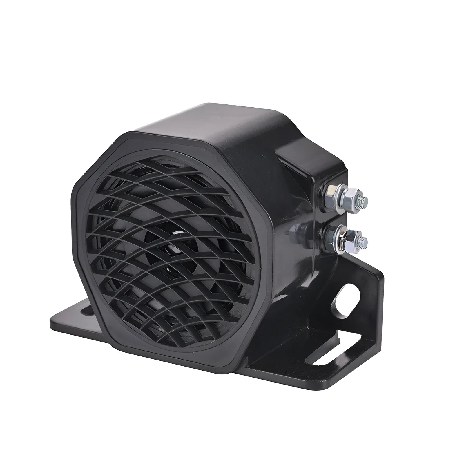 Black GQ-208A universal vehicle reversing horn for 12-80V systems
