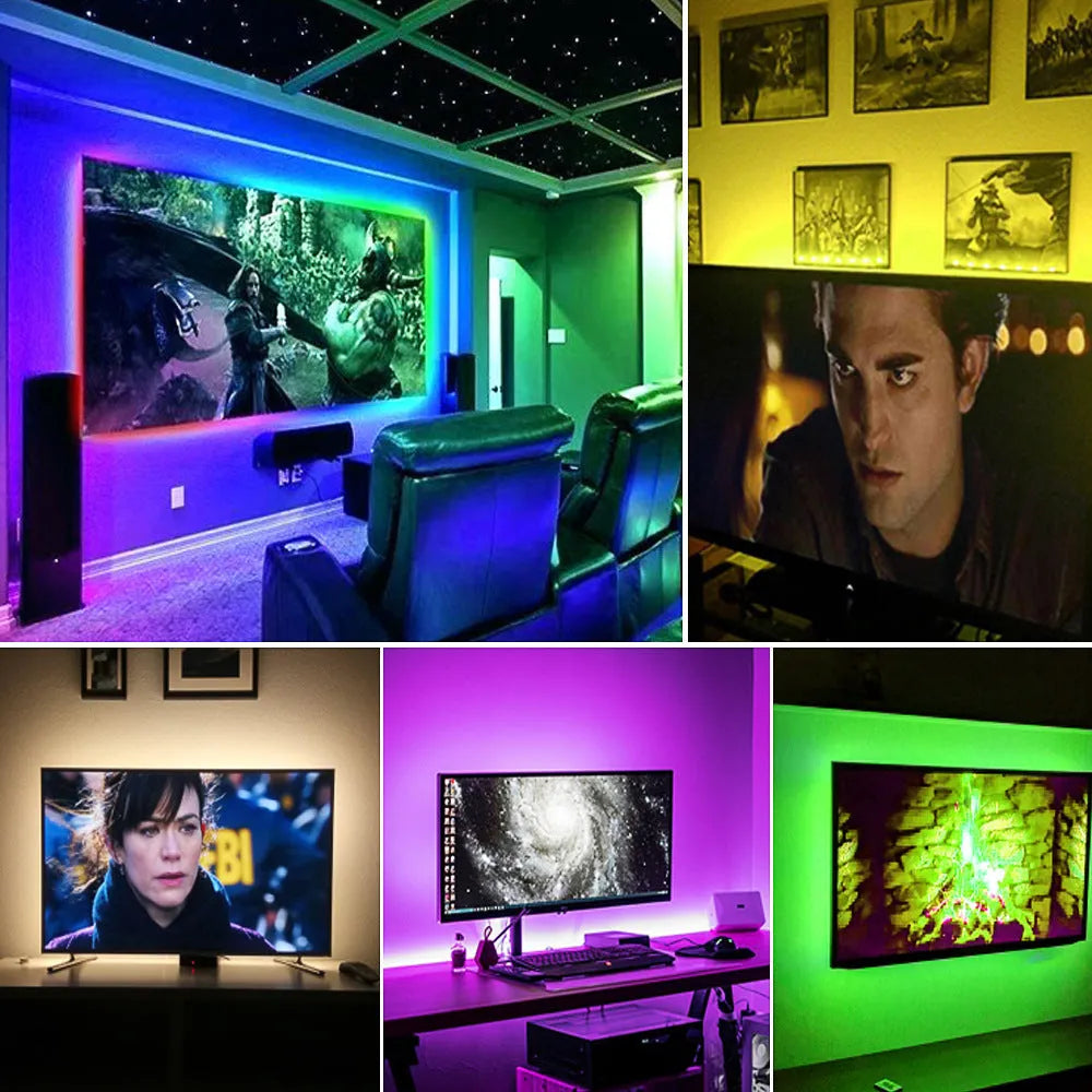Flexible LED decorative light strip with 30 LEDs per metre showing adhesive backing and cut lines