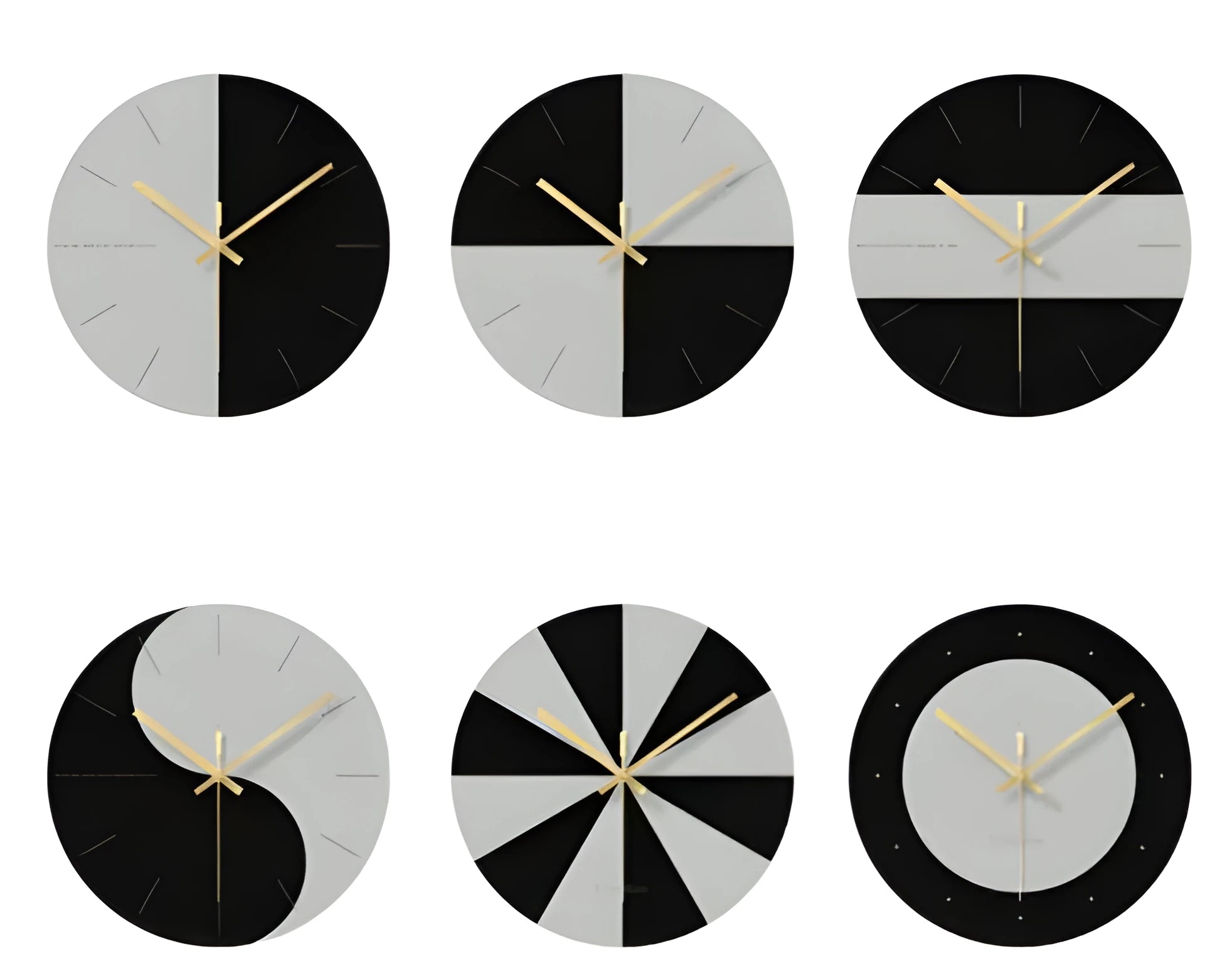 Minimalist transparent tempered glass wall clock with a diameter of 29.5cm on a white wall