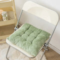 Thick plush seat cushion with cute bear head design, PP cotton filler, 40x40cm size