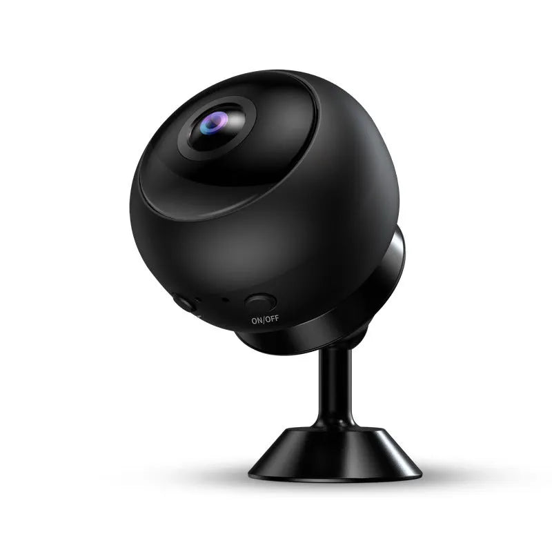 1080p wireless WiFi security camera with ABS plastic housing and 3.6 degree lens
