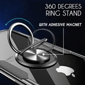 Black PU leather iPhone case with polycarbonate frame for iPhone 11 Pro Max