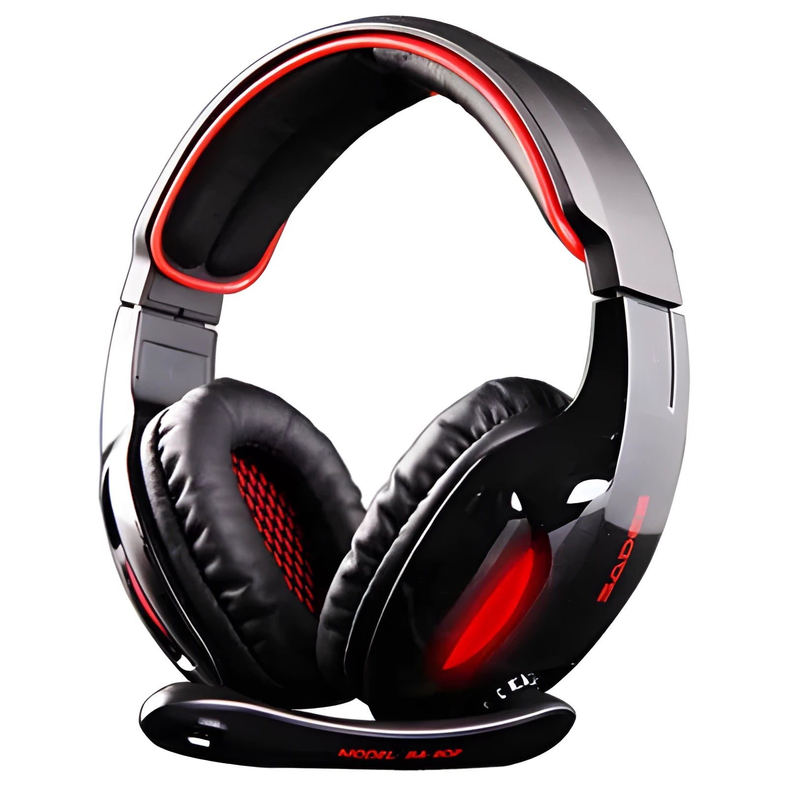 Black SADES SA 902 Hero Alliance wired USB gaming headset for PC with over-ear cups and lighting effects