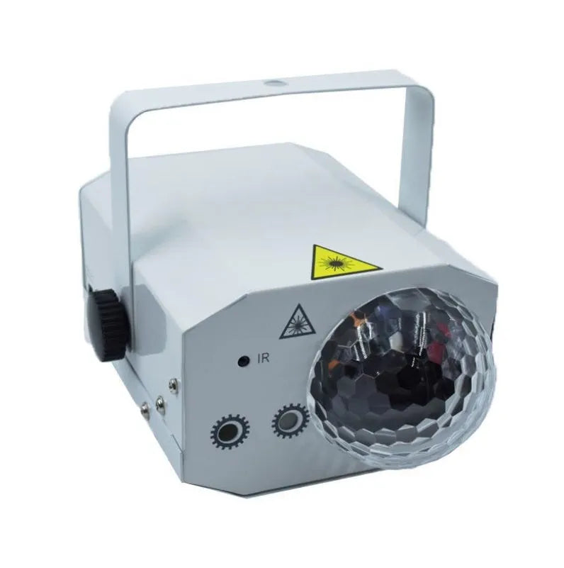 Black LED laser magic fan projection lamp with red and green laser lights for KTV and stage use