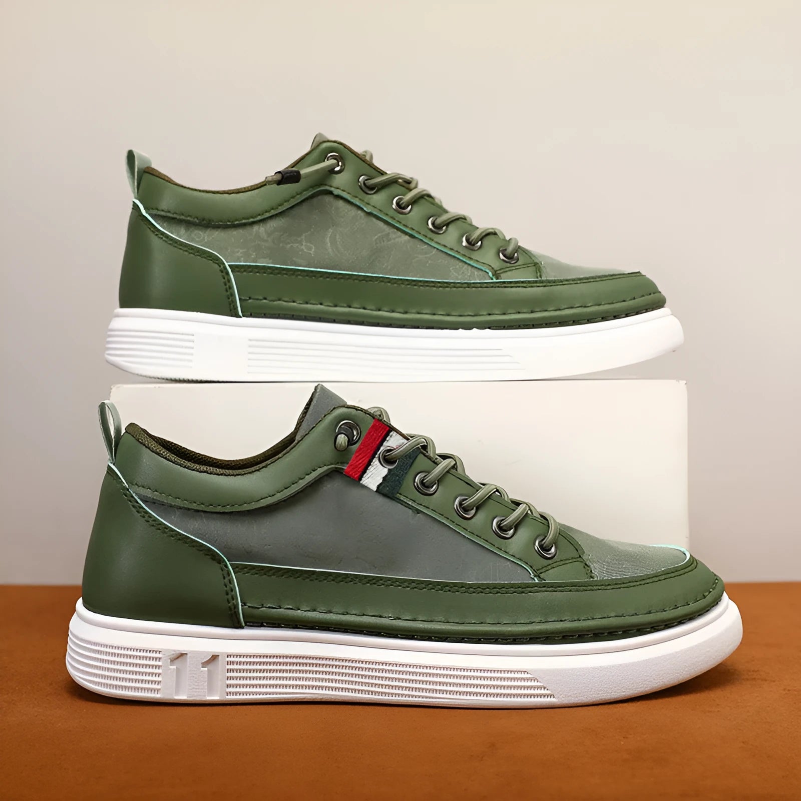 Men's high-cut bandage style casual sneaker in grey with a round toe and PVC sole.