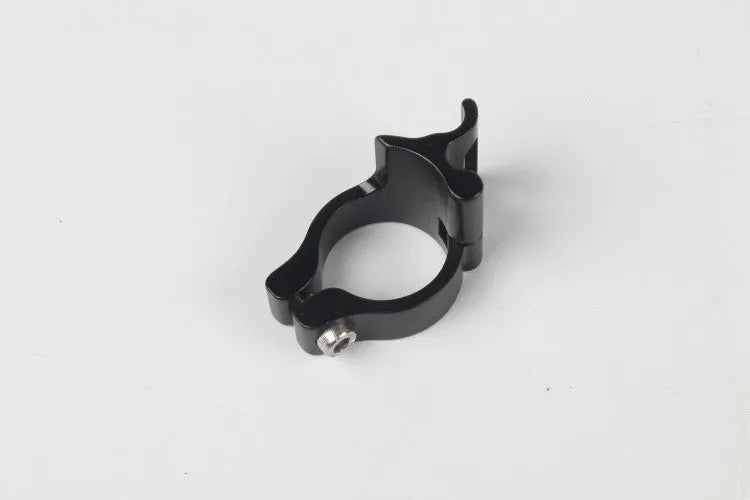 A single black aluminium alloy clamp ring with a 28.6 mm diameter for vehicle frame repair.
