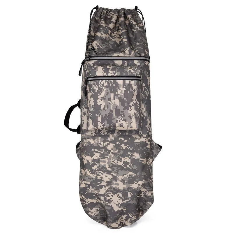Waterproof nylon skateboard bag for yoga and outdoor sports with 20-35 litre capacity