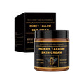 Honey Tallow Skin Cream 110g jar, white cream visible inside round container