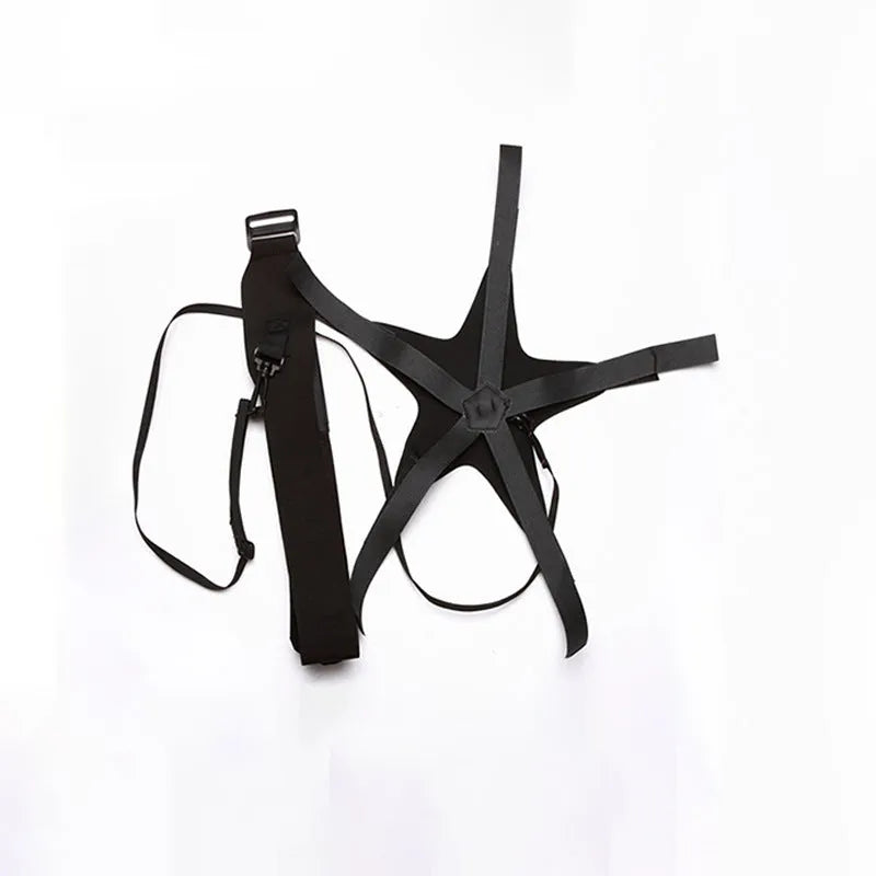 Black football juggling belt with a 2 metre long rope for solo training drills.