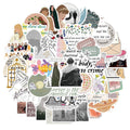 Waterproof cartoon graffiti stickers measuring 4-6cm for luggage and notebooks