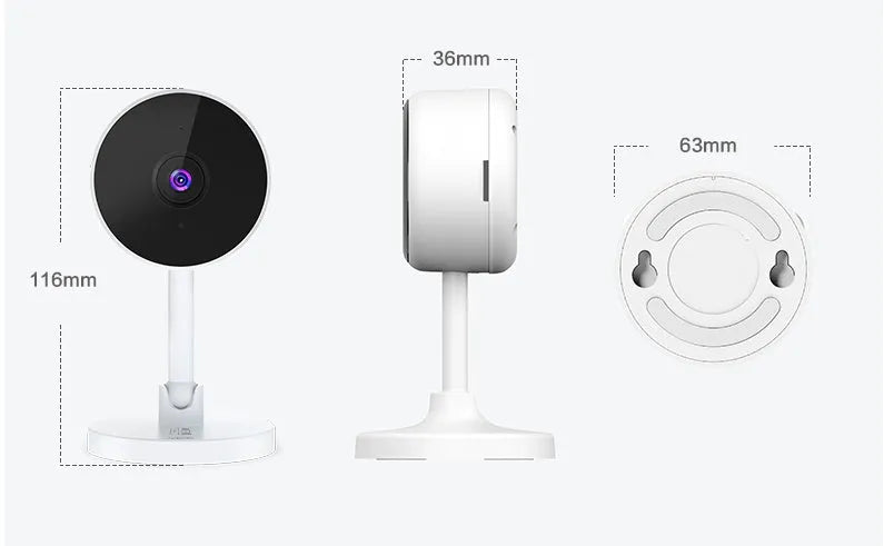 White FLASH FISH WiFi security camera with gun design and intelligent network alarm system