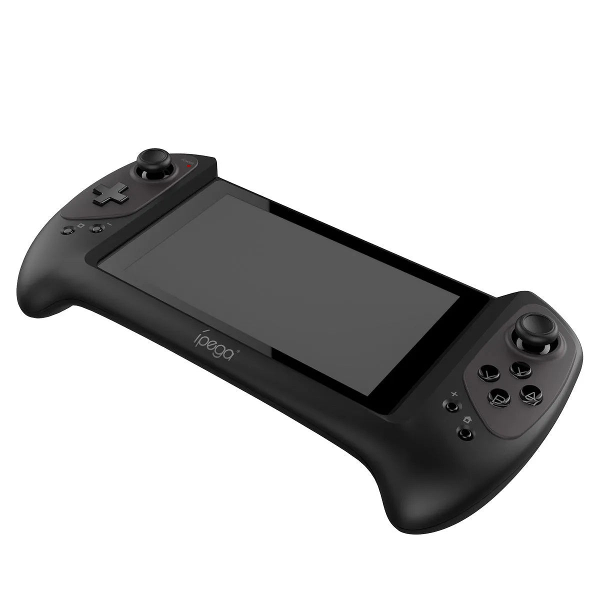 Black Nintendo Switch wireless Bluetooth gamepad with ergonomic curved grip and textured analogue sticks