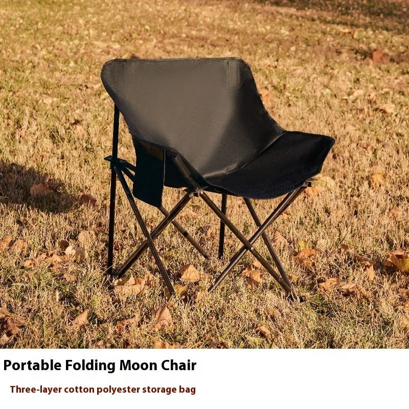 Folding camping chair with reclining backrest in Oxford cloth fabric and steel frame