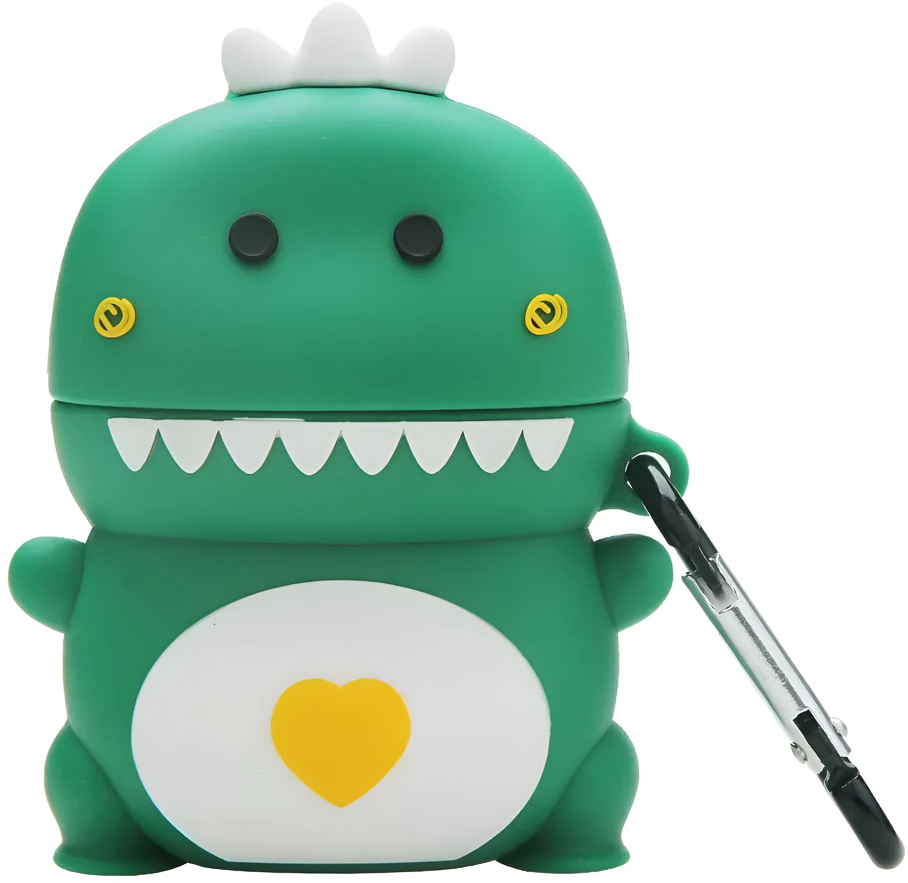 Silicone protective case for AirPods with cartoon animal design and flip opening