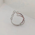Brass women's ring with spherical design in gold and silver colour options