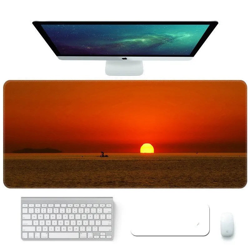 Creative student desktop keyboard pad with non-slip rubber base and wrist guard in multiple colour and size options