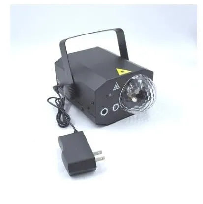 Black LED laser magic fan projection lamp with red and green laser lights for KTV and stage use