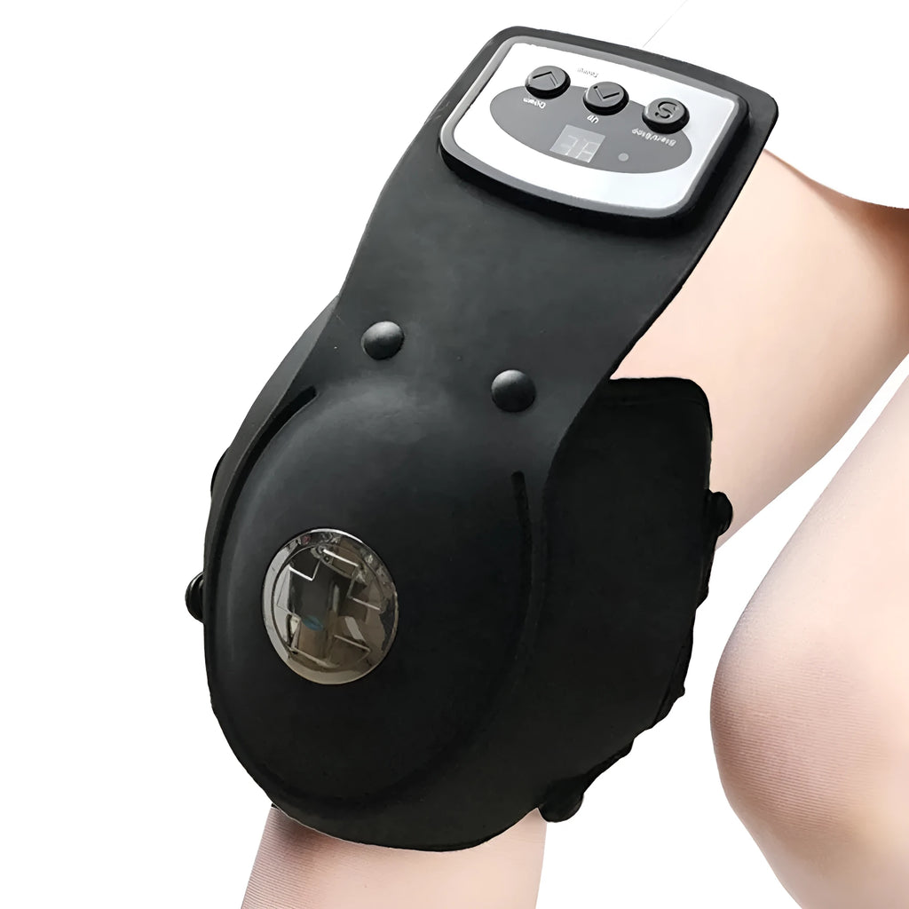Portable infrared knee and shoulder massager with adjustable heat control and separate pads