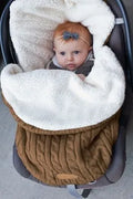 Baby stroller sleeping bag with thick cotton wool filling in envelope design, available in 15 colours including black and beige