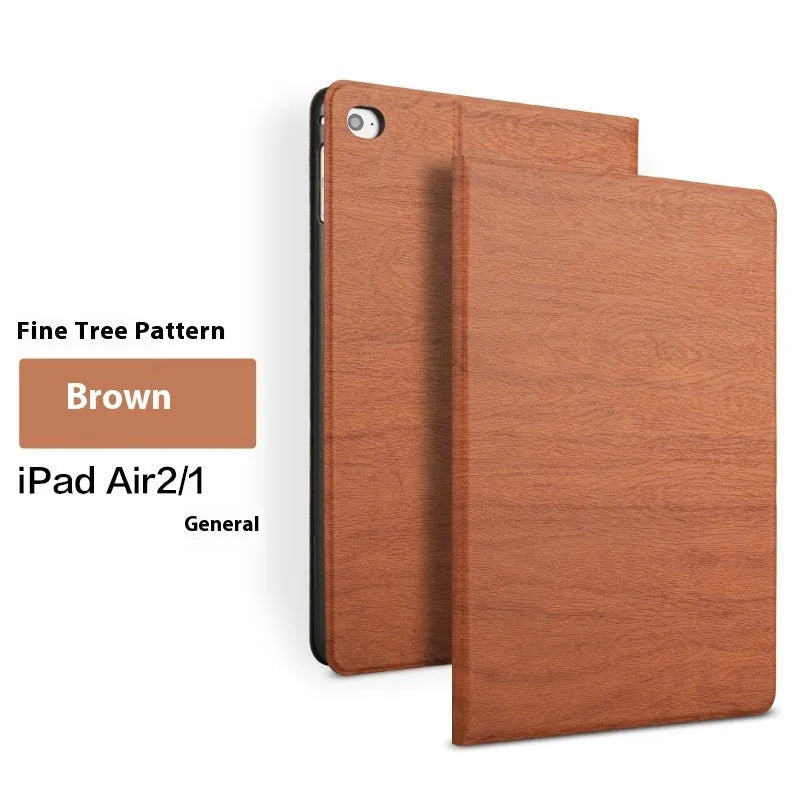 Universal iPad protective cover in sapphire blue or black imitation leather with sleep/wake bracket function