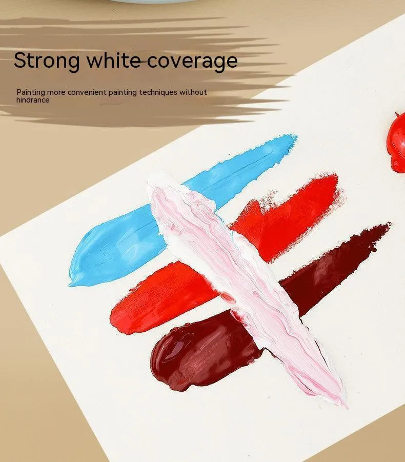 18 colour Chinese painting pigment set with 12ml bottles and plant coating pen