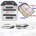 Metal motorcycle brake pedal skid plate replacement part for universal fit