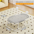 Large grey fabric kennel with breathable bracket frame for cats and puppies