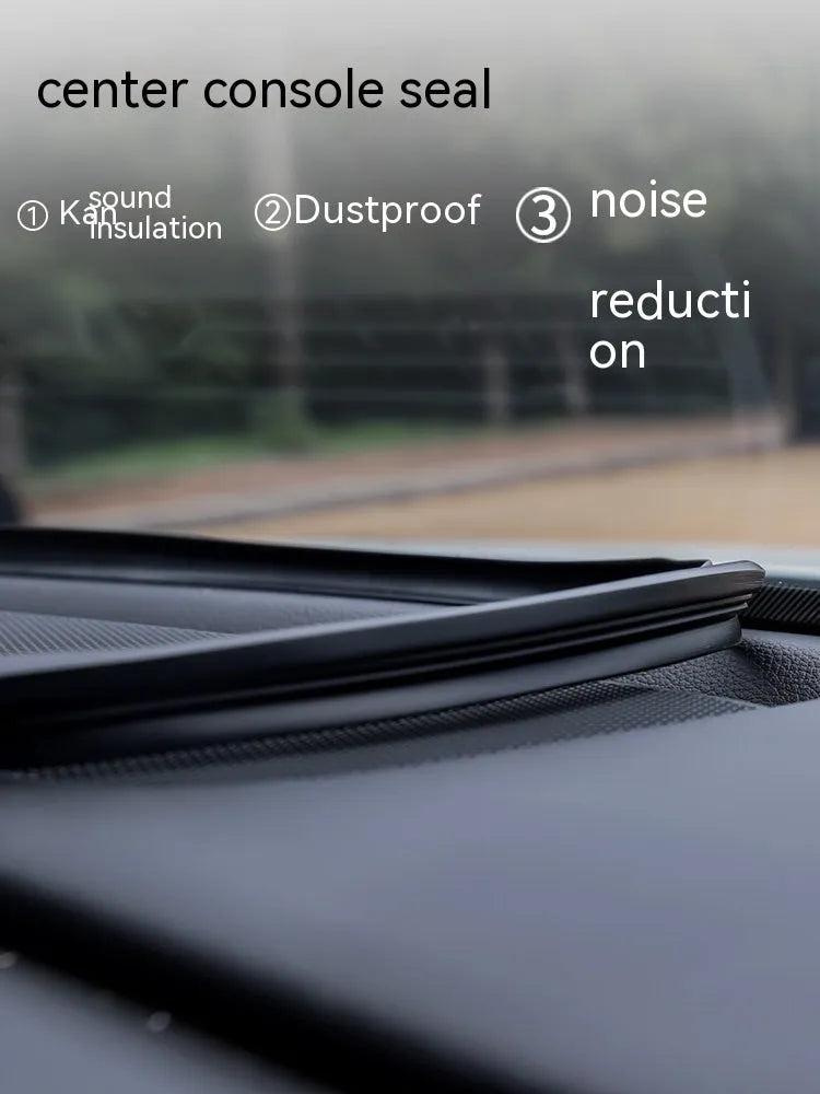 Mitsubishi Outlander dashboard soundproof seal strip with six card slots, 1.6 metre silicone construction