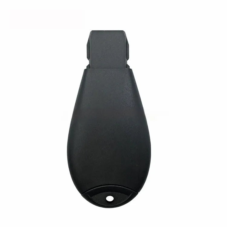 Dodge Chrysler car key fob replacement shell in ABS plastic and brass, dimensions 85mm by 42mm.