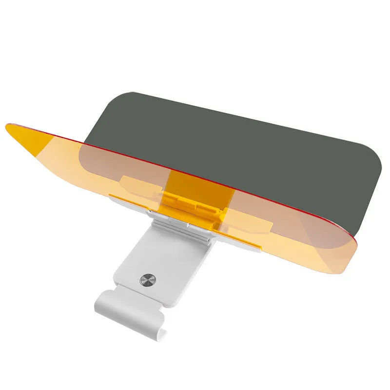 Anti-glare car sun visor with telescopic installation and acrylic lens for high-beam and sunlight protection