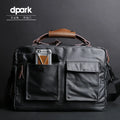 DPark single shoulder sling laptop bag in black, brown, and khaki colours for 14-15 inch laptops