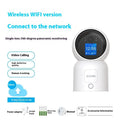 Zhou Shi wireless indoor security camera with built-in screen on a screw-fixed wall bracket