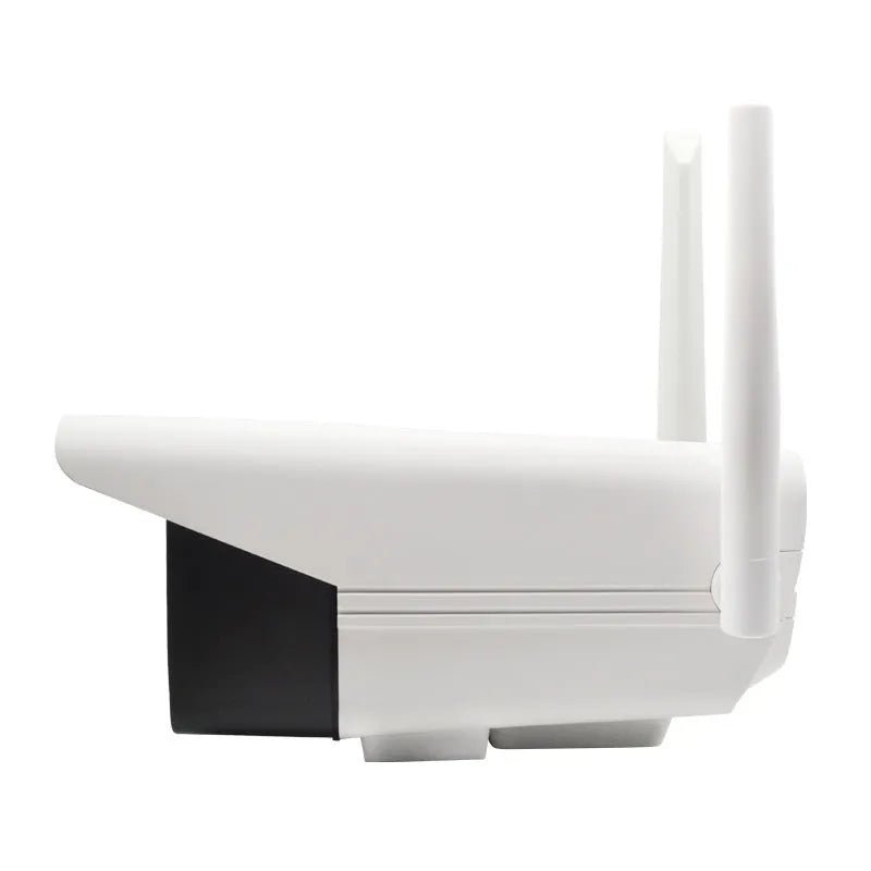 Remote Smart Camera Network Camera with 3.6mm Lens, 50m Effective Distance, 10m Infrared Night Vision, CMOS Sensor, 0.001 Lux Minimum Illumination, 1080P 64G, 720P Options, White, UK Plug for Outdoor Surveillance