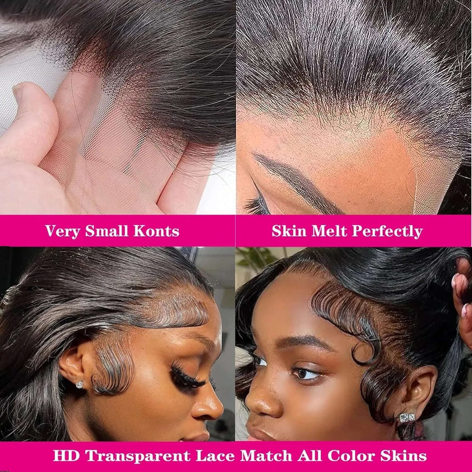 Black medium-long curly synthetic wig on a full-head mesh base.
