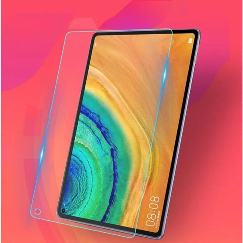 Huawei MatePad tempered glass screen protector film for 10.8-inch, 10.4-inch, and 12.6-inch tablet models.