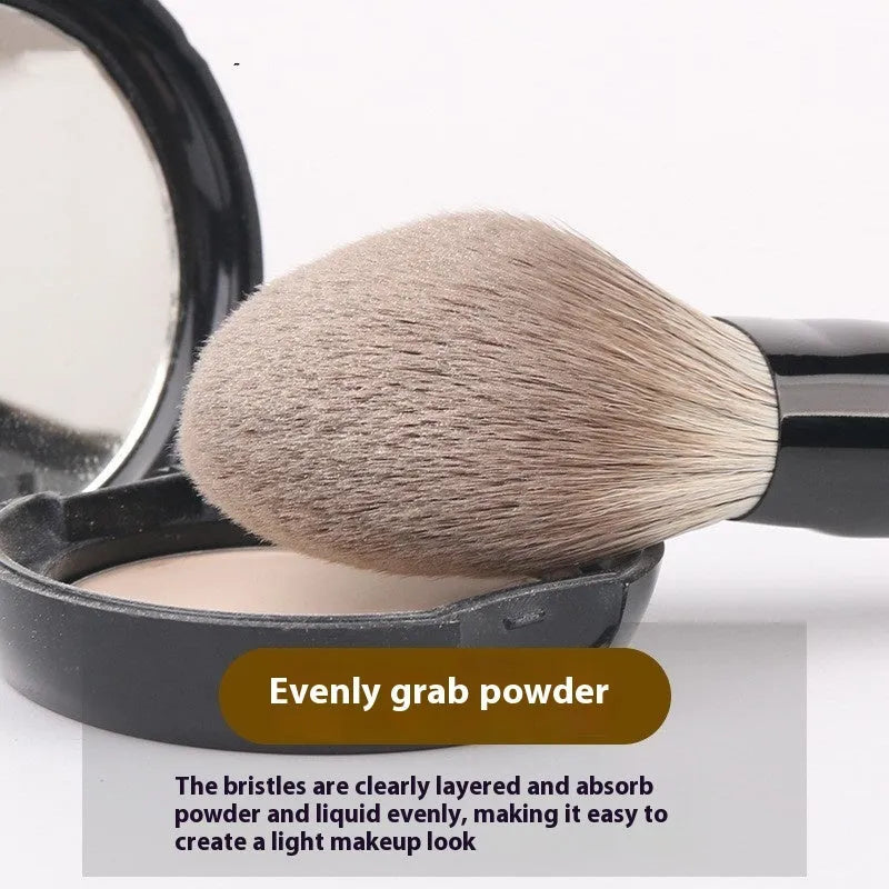 12-piece wooden handle makeup brush set with artificial fibre bristles in a portable PU storage bag
