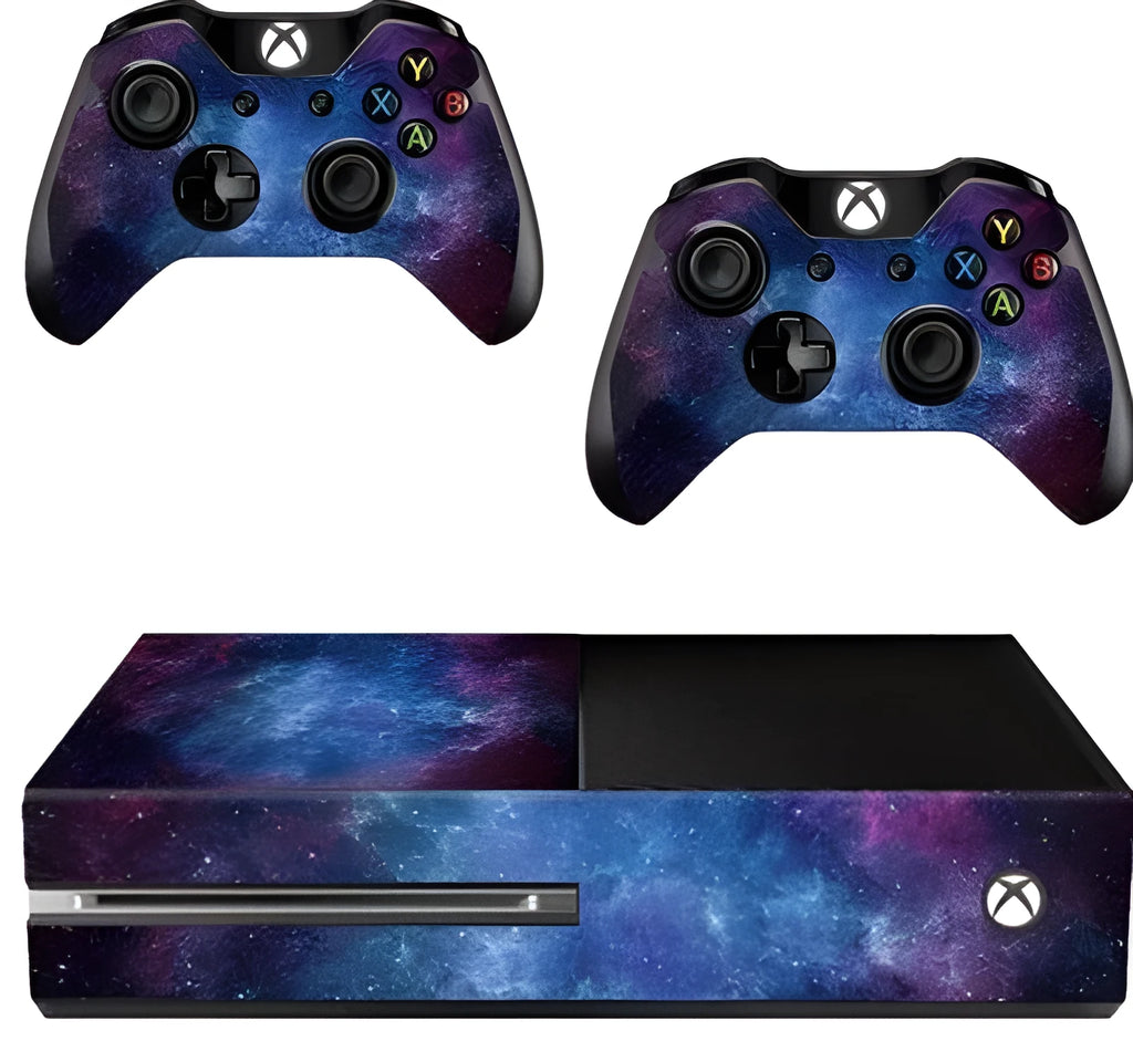 Blue matte film skin sticker for Xbox One console with scratch-free protection