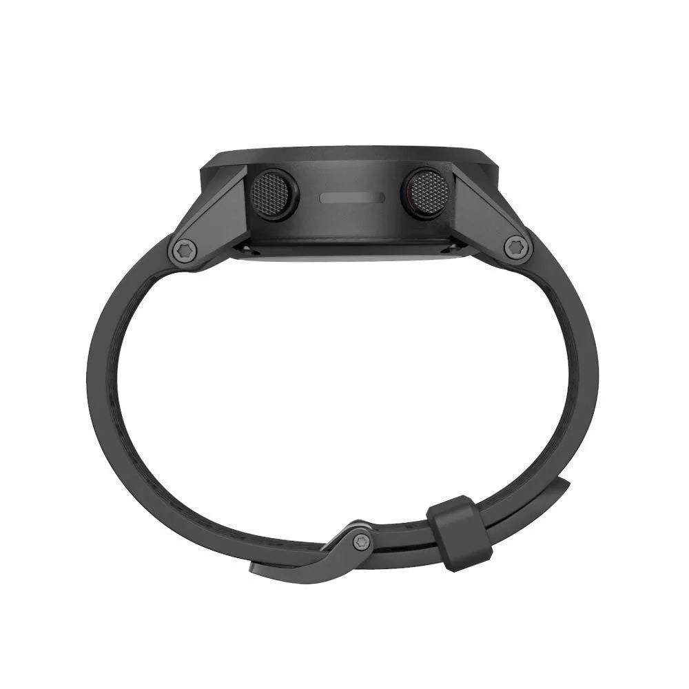 Jiaming 26mm silicone watch strap with stainless steel watch-button closure in multiple colour options
