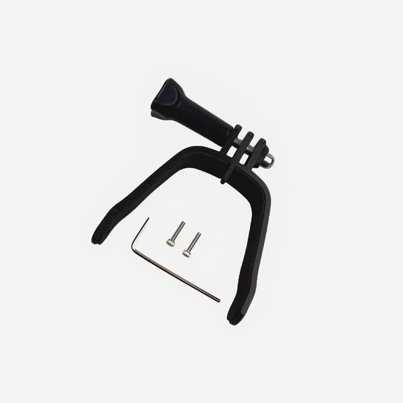 Black FPV drone expansion bracket for panoramic camera mounting with GoPro connector