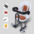 High carbon steel scooter front safety seat for children measuring 20x20x53cm in white, red, or black