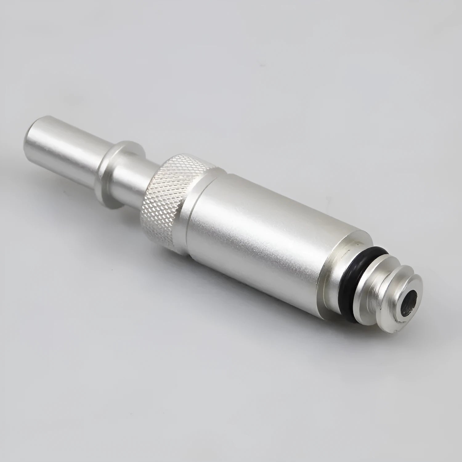 Silver metal transmission refueling joint tool for VAS6262-9 procedures