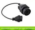BMW OBD2 diagnostic connector cable showing 20-pin and 16-pin ends for vehicle scanner connection