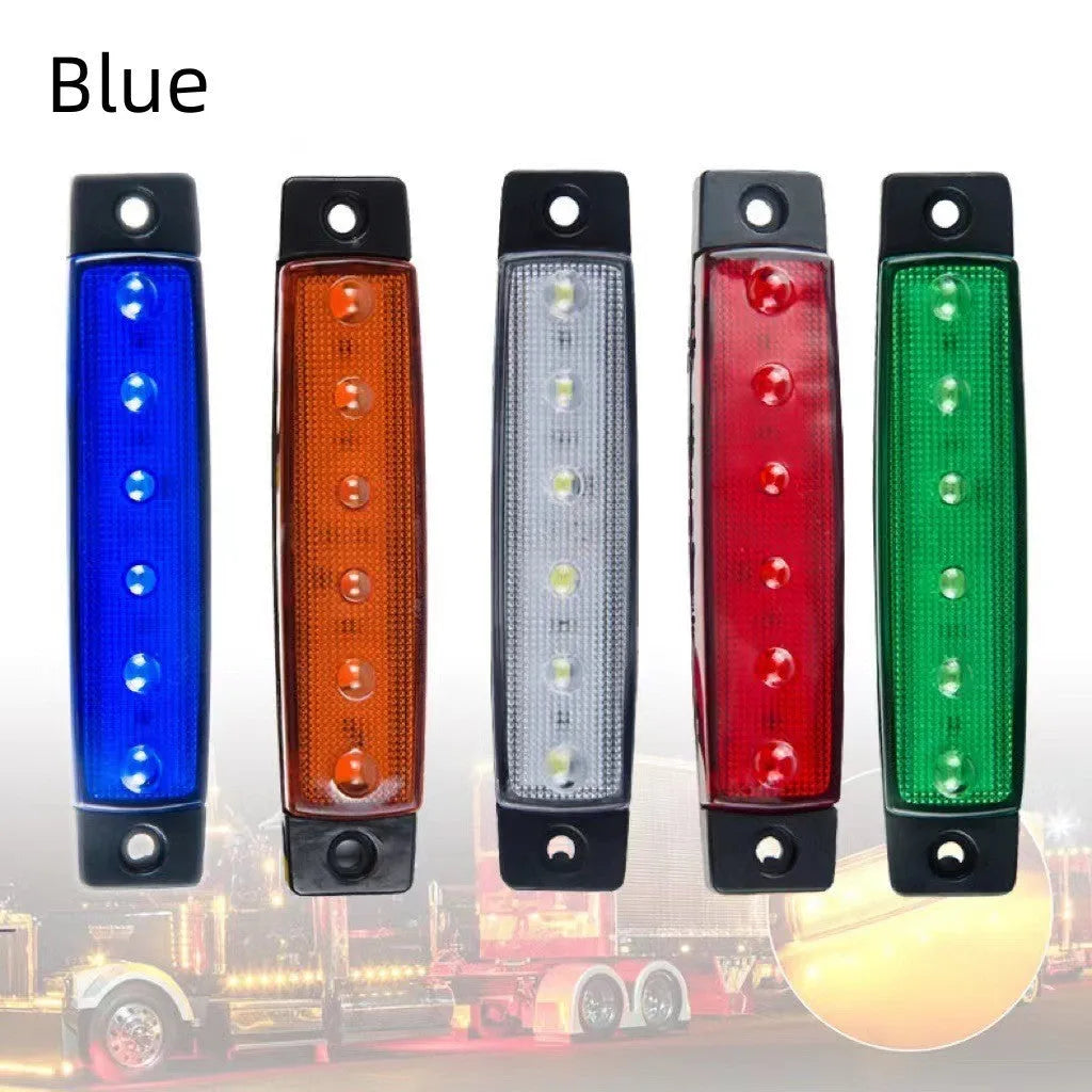 Trailer side warning light with PVC housing in multiple colour options for vehicle modification