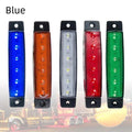 Trailer side warning light with PVC housing in multiple colour options for vehicle modification