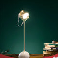 Creative glass desk lamp with dimmable touch switch showing adjustable workspace lighting